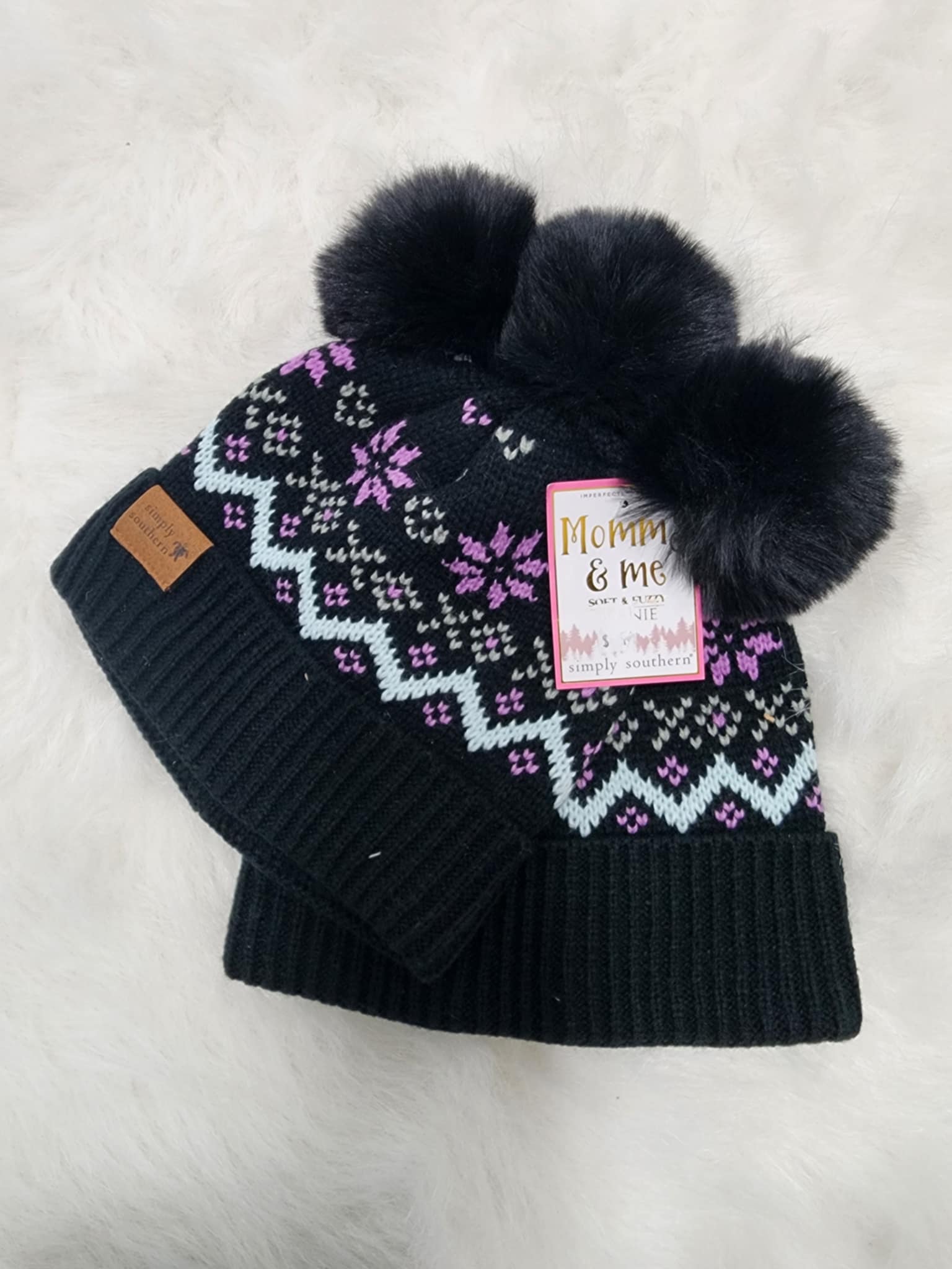 Mommy and Me Beanie Set Mommy and Me Beanie set – Roots and Lace main image 2