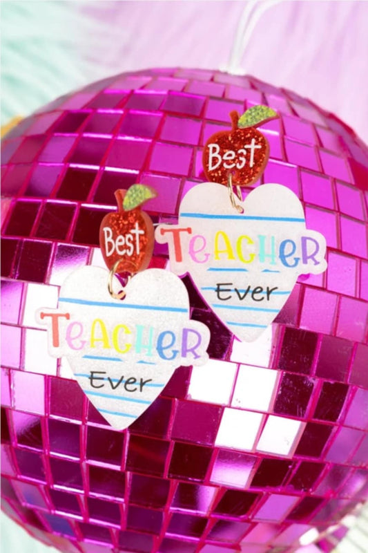Best Teacher Ever earrings