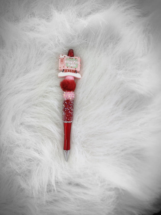 Christmas Move Season Beaded Pen