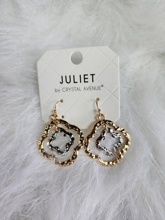 Double Vision Two-Tone Earrings