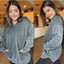 Charcoal V-Neck Pullover