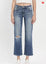 High Rise Ankle Straight Jeans