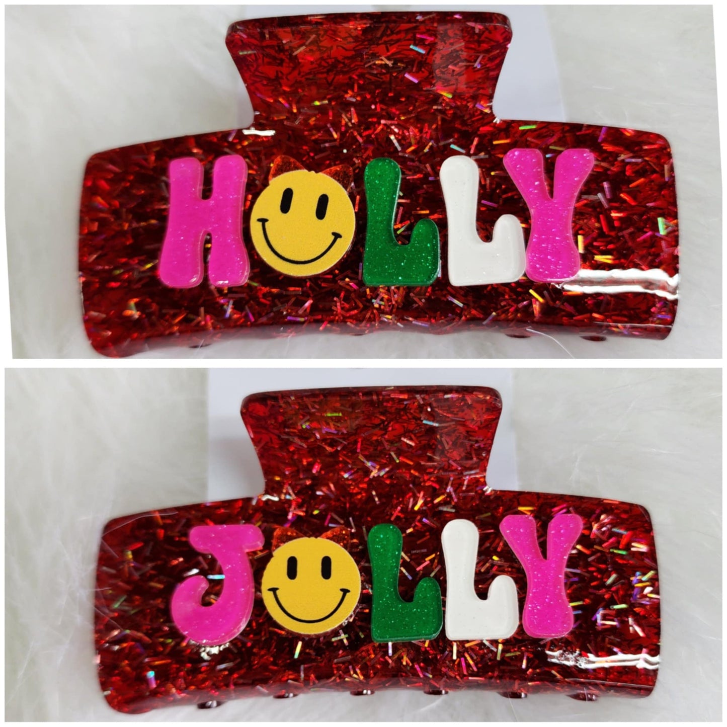 Holly Jolly Red Hair Claw