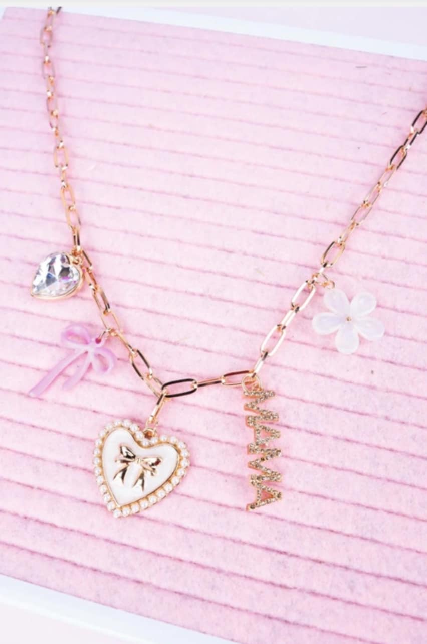 MAMA Gold Charm Necklace