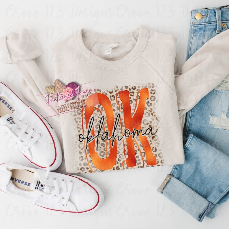 Orange Oklahoma Sweatshirt