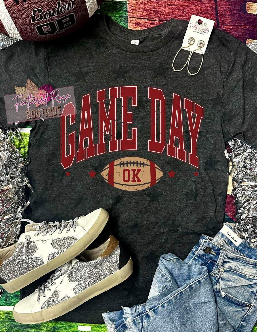 Black Star Crimson Gameday Tee