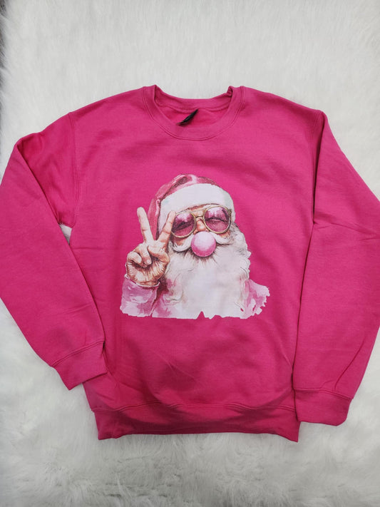 Santa Bubble Gum Pink Sweater