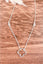 Quatrefoil Silvertone Necklace