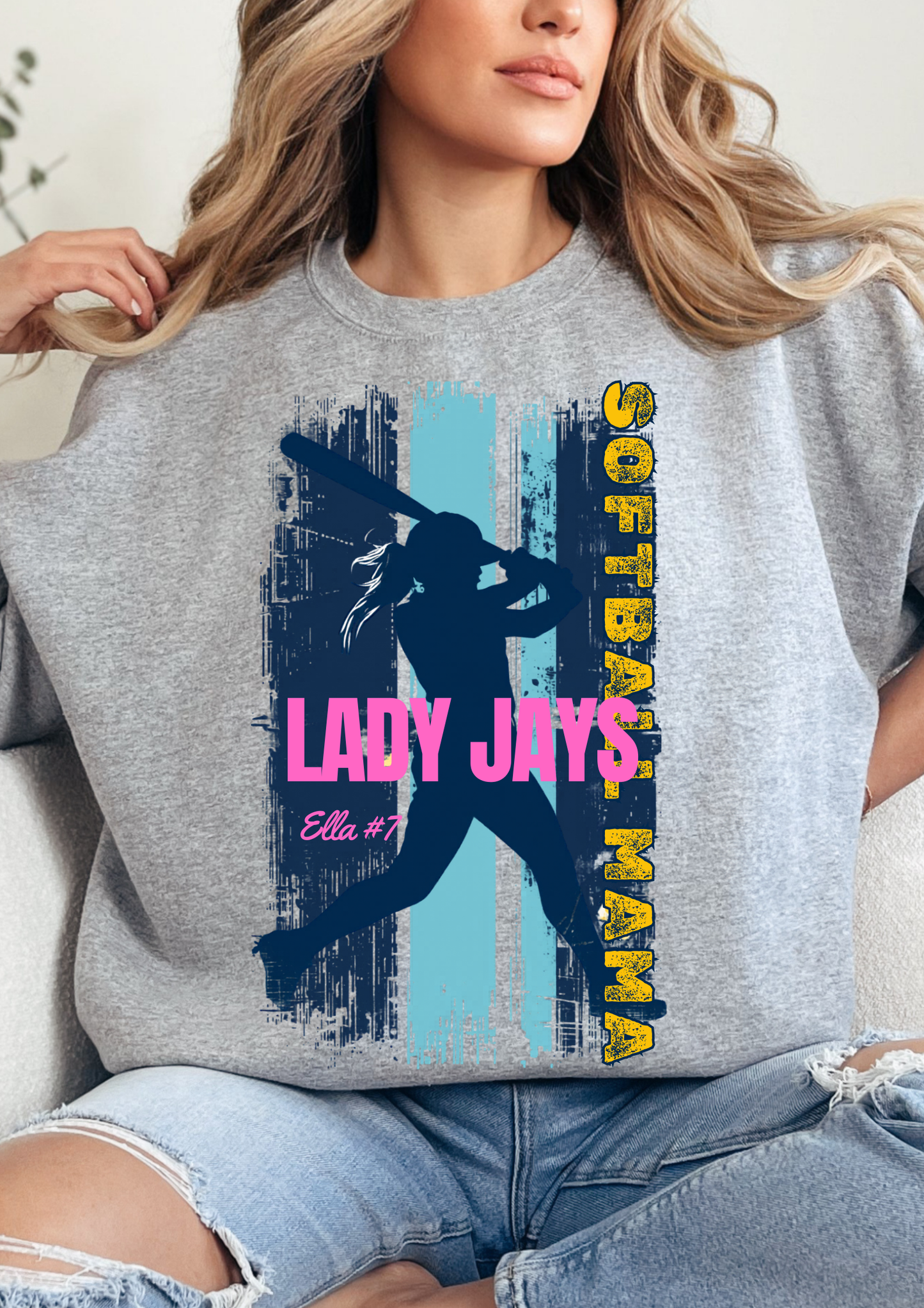 Custom Softball Mama Tee-Read description