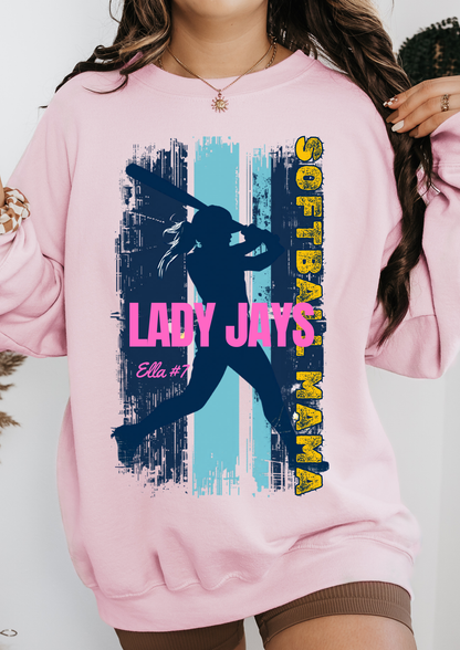 Custom Softball Mama Tee-Read description