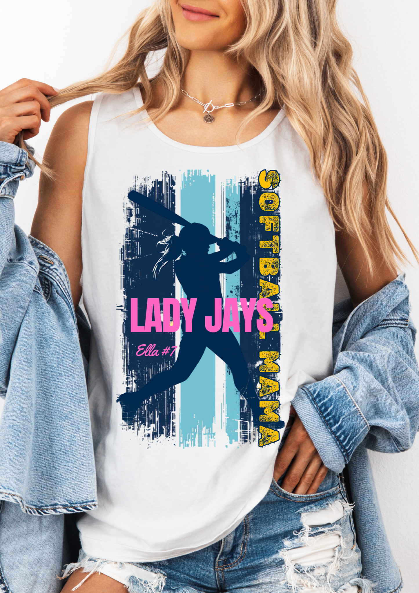 Custom Softball Mama Tee-Read description