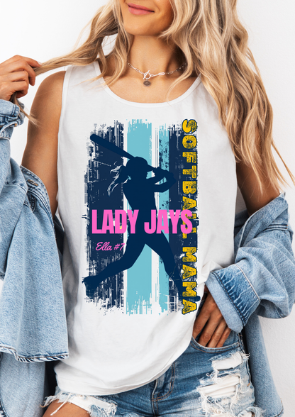 Custom Softball Mama Tee-Read description