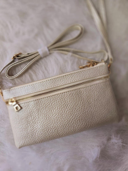 Shimmer Crossbody Clutch Bag