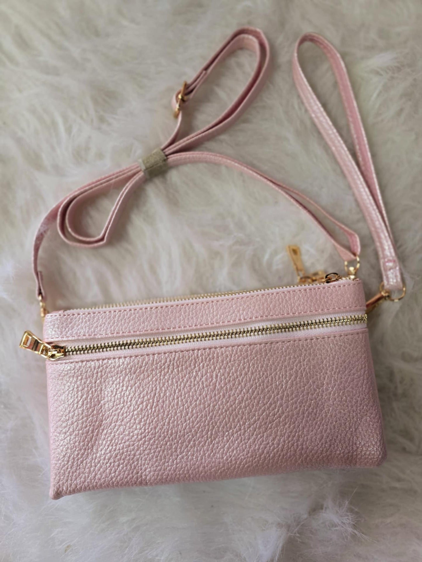 Shimmer Crossbody Clutch Bag