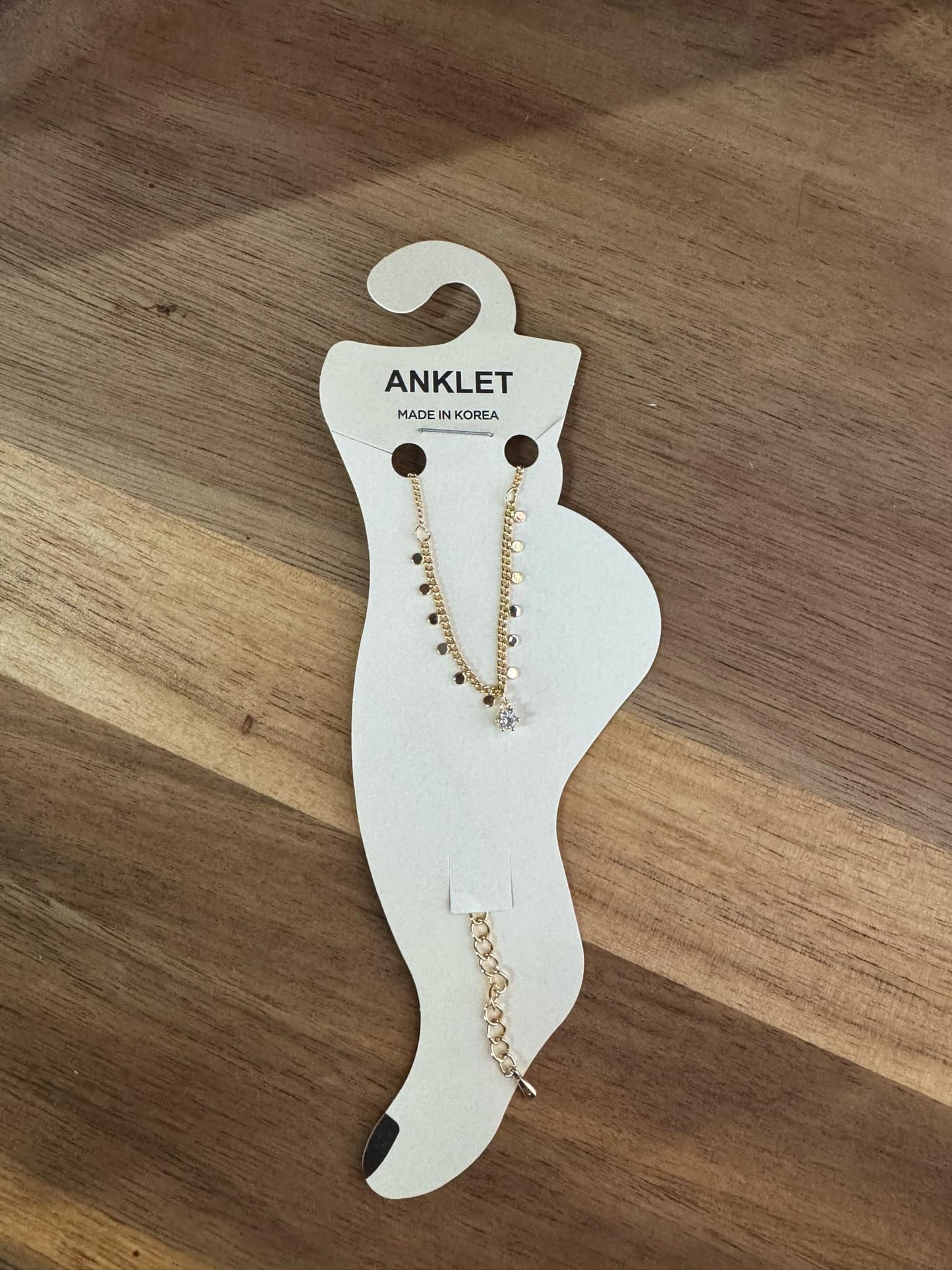 Simple Sparkly Anklet