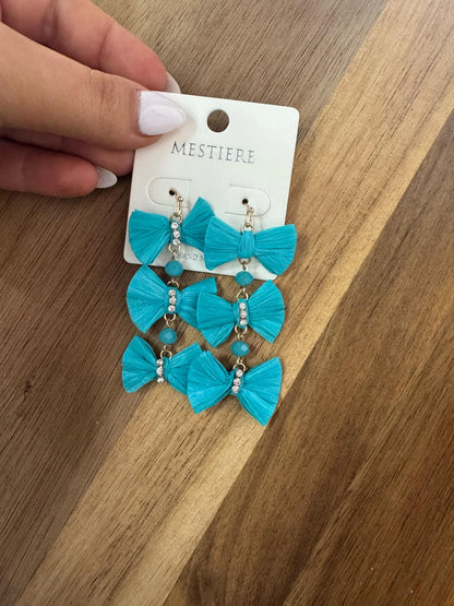 Triple Bow Earrings
