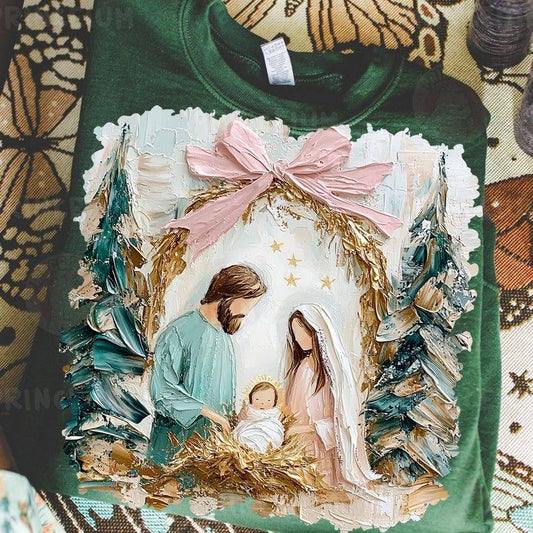 Brush Stroke Nativity