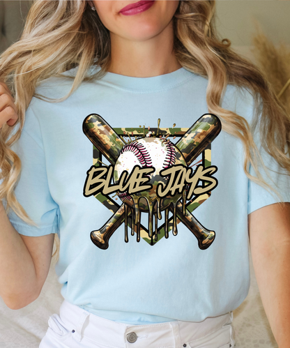 Camo Blue Jays - T-Shirt