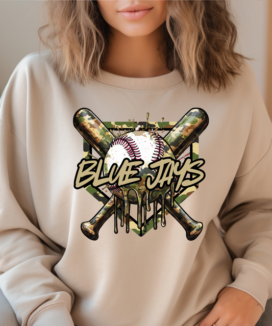 Camo Blue Jays - T-Shirt