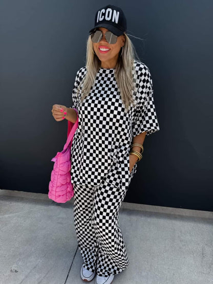 Checkered oversize shirt