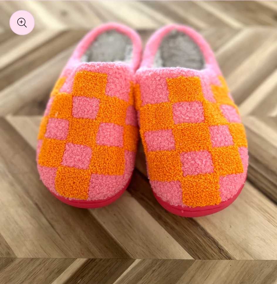Checkered Slippers