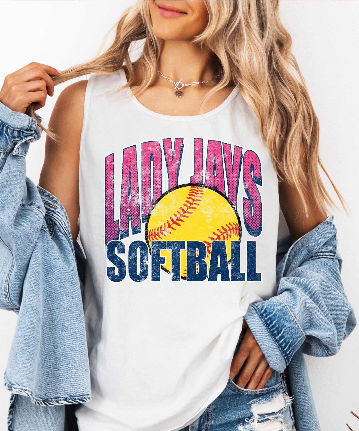 Distressed Lady Jays