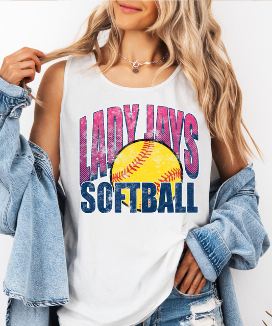 Distressed Lady Jays