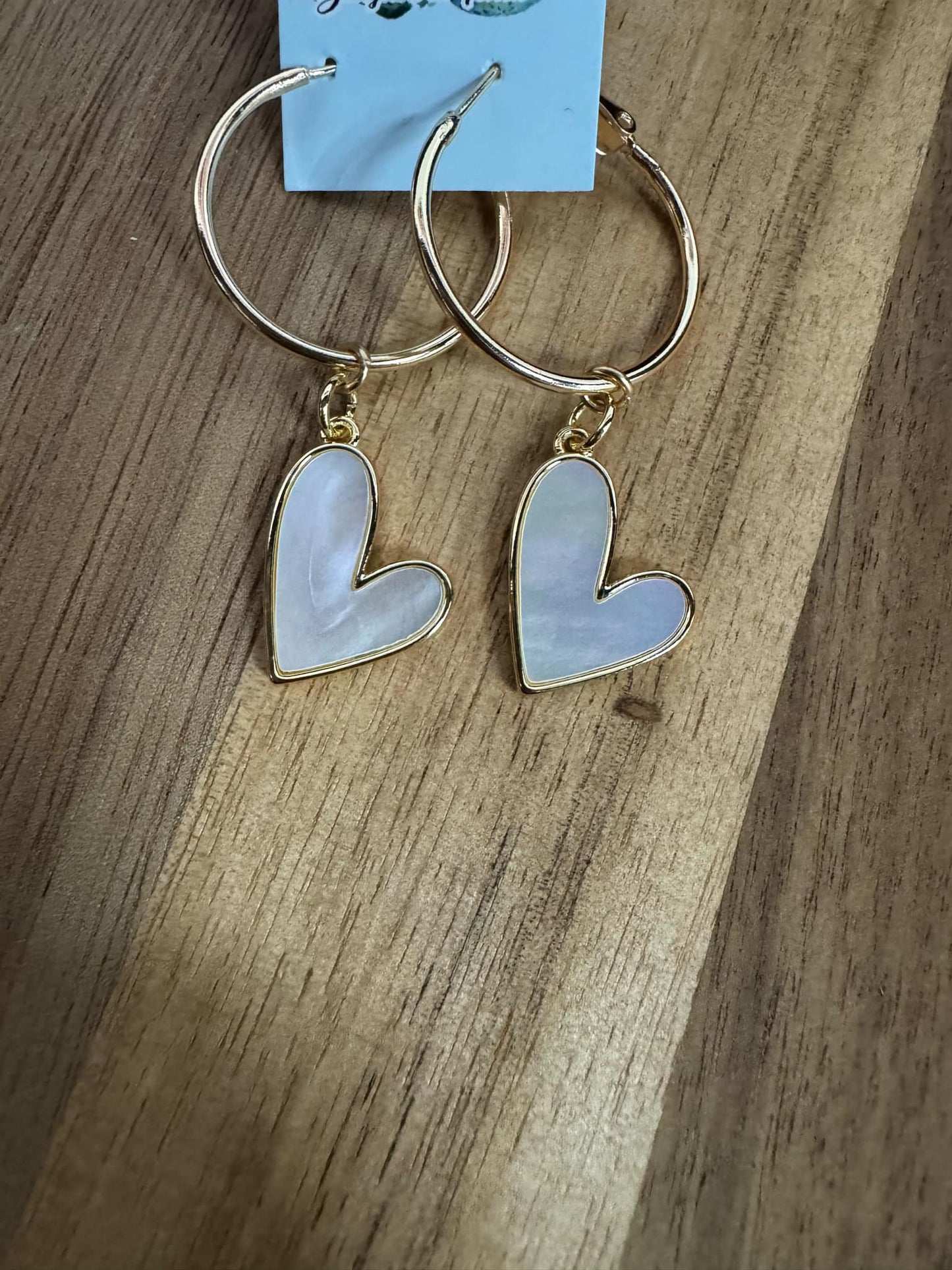 hoop dangle hearts