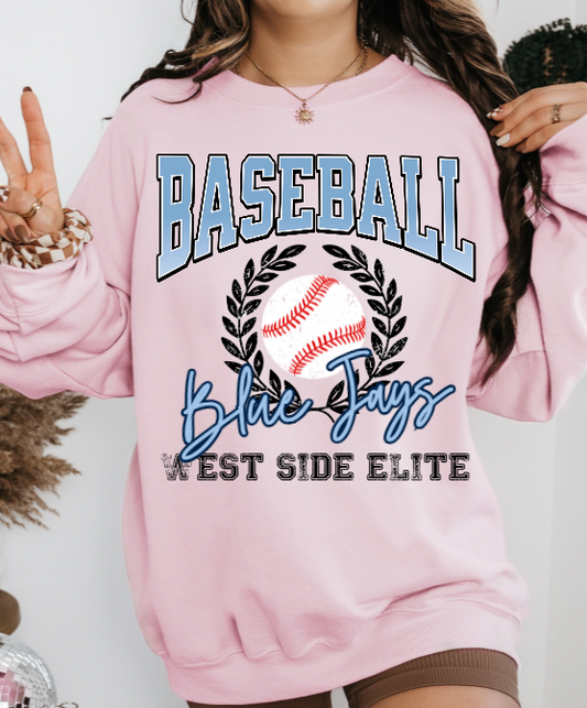 Ombre Baseball Blue Jays