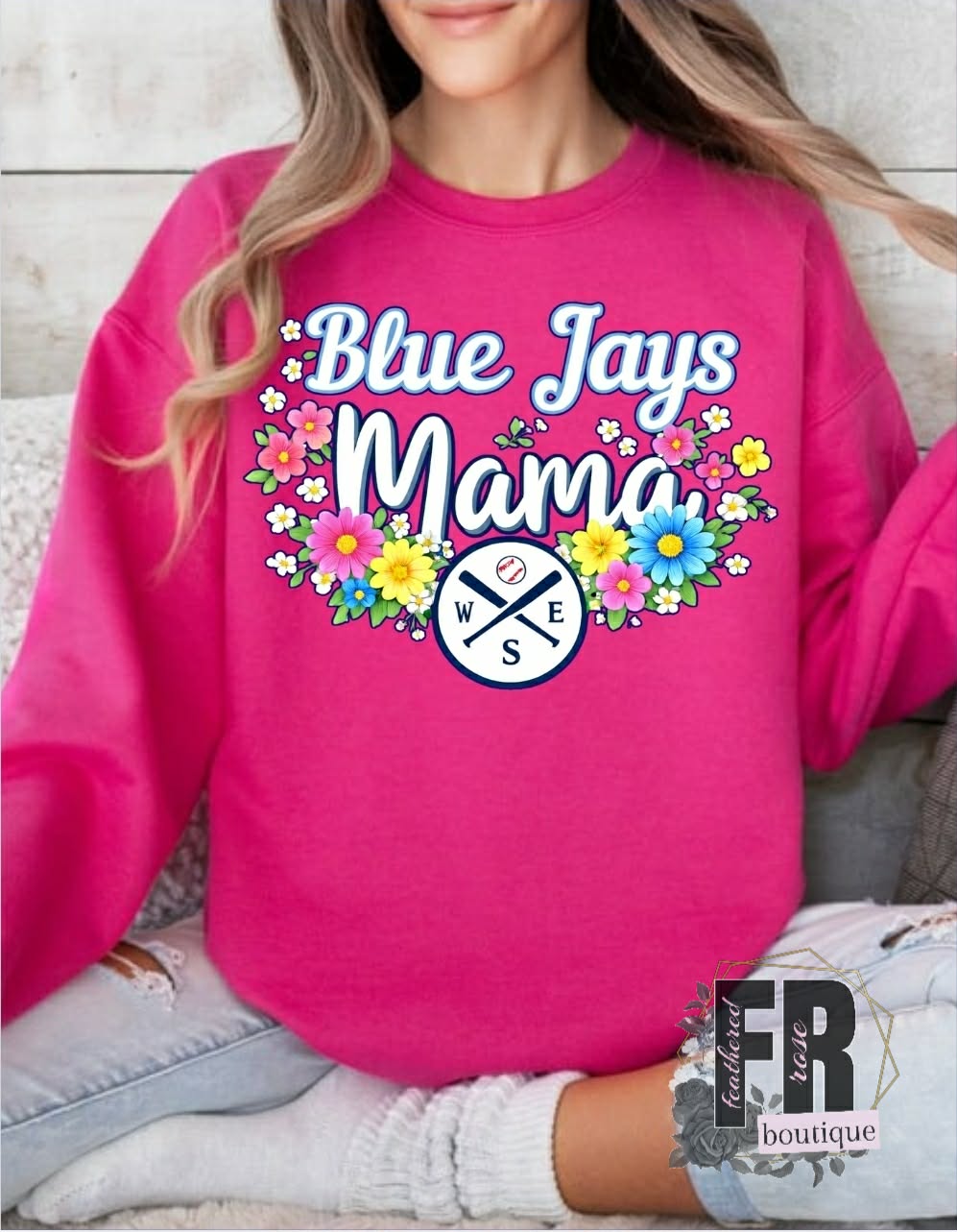 Floral Blue Jays