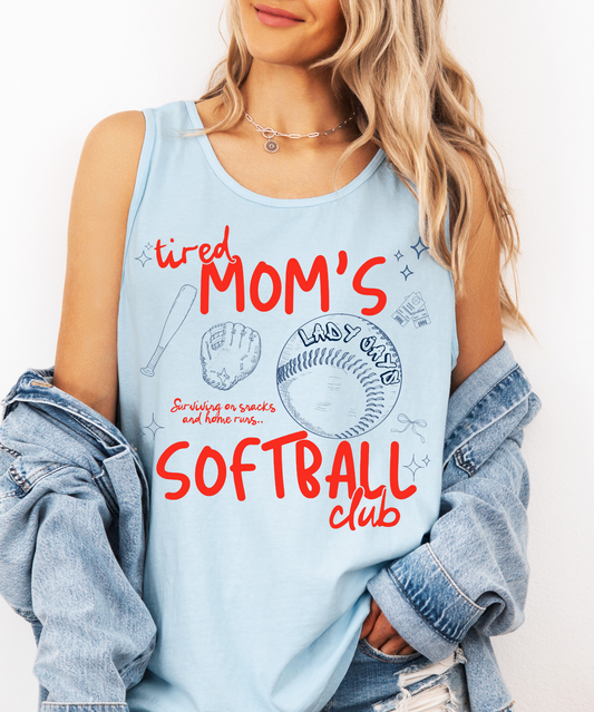 Branded Tired Softball Moms