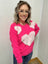 Heart pearl sweater