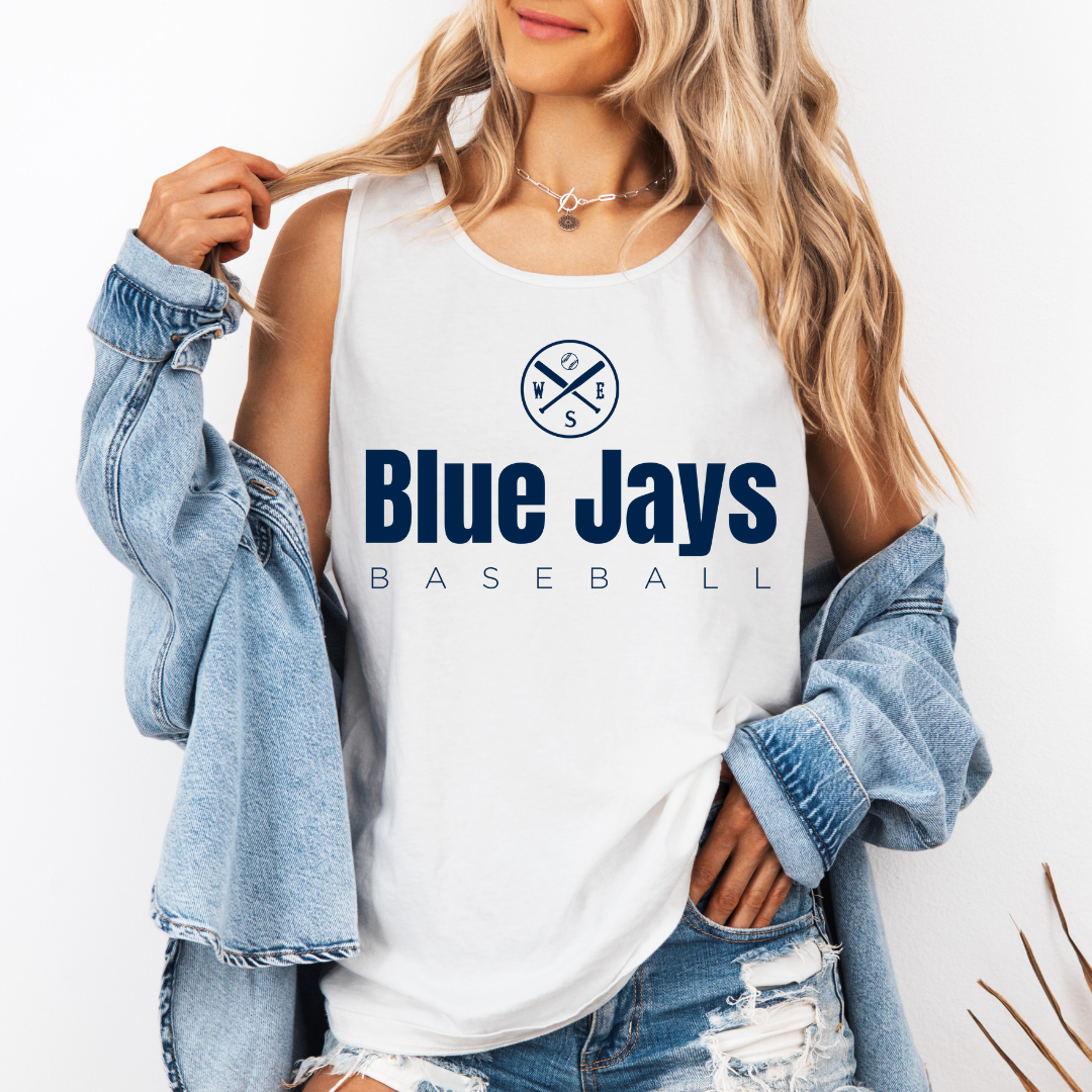 Navy-Blue Jays Unisex Tank Top